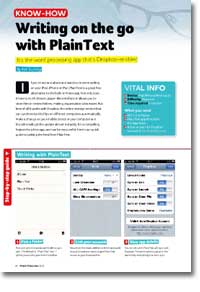 Writing your novel on the go with PlainText